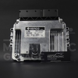 ECU Kia Rio UB 1.4 automático 2012-2016 referencia 39134-2B662 Kefico L90 vista de la etiqueta