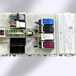 Módulo BDC BMW referencia 9869884, Body Domain Controller Lear BDC-LR01 V18, vista general con la etiqueta